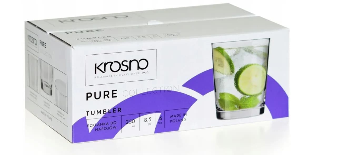 Szklanki do napojów Krosno – eleganckie kolekcje w atrakcyjnych cenach